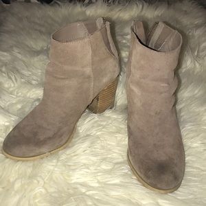 Tan urban outfitter booties
